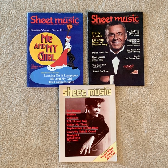 Sheet Music Magazine, 3 issues dated 1986 - Picture 1 of 12